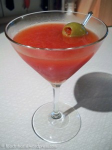 bloody martini