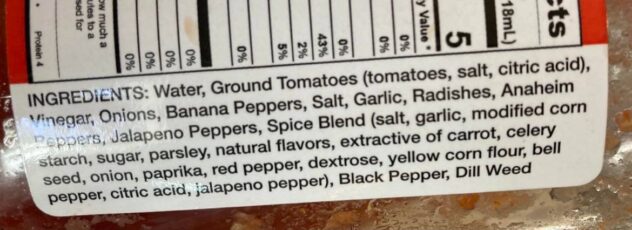 Kickled Mary Bloody Mary Mix Ingredients