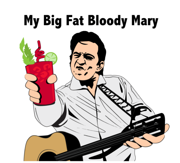 Bloody Mary Johnny Cash Stickers